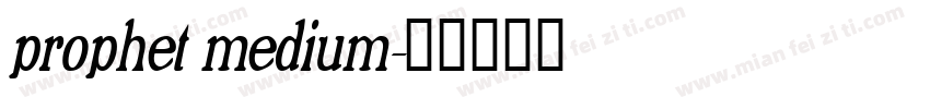 prophet medium字体转换